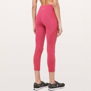 Lululemon All The Right Places Crop Violet Red Size 2